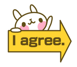 Rabbit's English sticker sticker #15153110