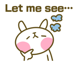 Rabbit's English sticker sticker #15153111