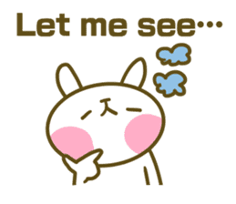 Rabbit's English sticker sticker #15153111