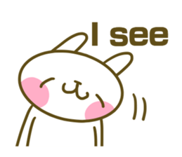 Rabbit's English sticker sticker #15153112