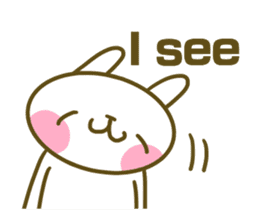 Rabbit's English sticker sticker #15153112