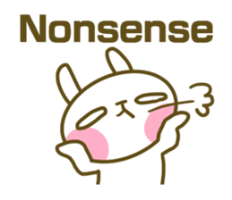 Rabbit's English sticker sticker #15153113