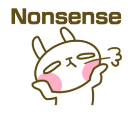 Rabbit's English sticker sticker #15153113