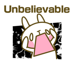 Rabbit's English sticker sticker #15153114