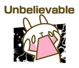 Rabbit's English sticker sticker #15153114