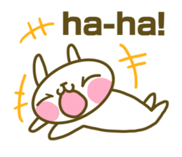 Rabbit's English sticker sticker #15153115