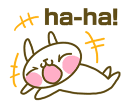 Rabbit's English sticker sticker #15153115