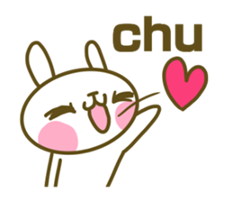 Rabbit's English sticker sticker #15153116