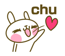 Rabbit's English sticker sticker #15153116