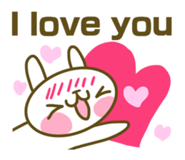 Rabbit's English sticker sticker #15153117