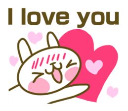 Rabbit's English sticker sticker #15153117