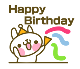 Rabbit's English sticker sticker #15153118