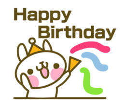 Rabbit's English sticker sticker #15153118