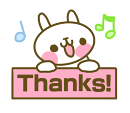 Rabbit's English sticker sticker #15153119