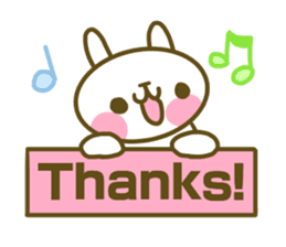 Rabbit's English sticker sticker #15153119