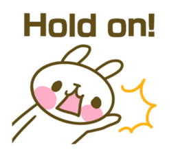 Rabbit's English sticker sticker #15153120