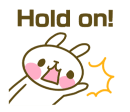 Rabbit's English sticker sticker #15153120