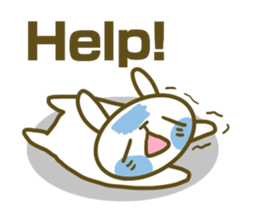 Rabbit's English sticker sticker #15153121