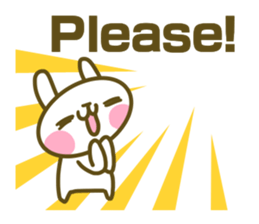 Rabbit's English sticker sticker #15153124