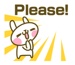 Rabbit's English sticker sticker #15153124