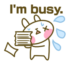 Rabbit's English sticker sticker #15153125