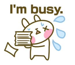 Rabbit's English sticker sticker #15153125