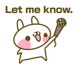 Rabbit's English sticker sticker #15153127