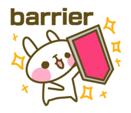 Rabbit's English sticker sticker #15153129