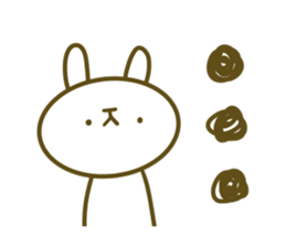 Rabbit's English sticker sticker #15153130