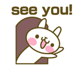 Rabbit's English sticker sticker #15153131