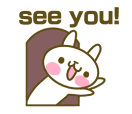 Rabbit's English sticker sticker #15153131