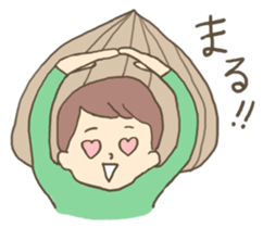 Vegetable tasty girl sticker #15153373