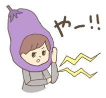 Vegetable tasty girl sticker #15153374