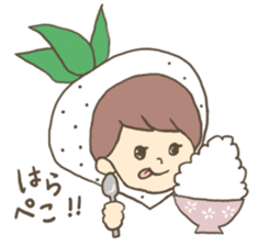 Vegetable tasty girl sticker #15153375