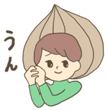 Vegetable tasty girl sticker #15153376