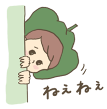 Vegetable tasty girl sticker #15153382