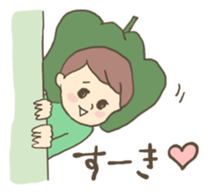 Vegetable tasty girl sticker #15153383