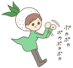 Vegetable tasty girl sticker #15153385