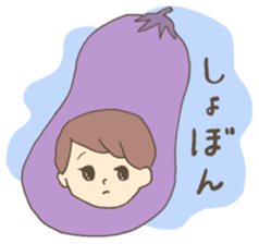 Vegetable tasty girl sticker #15153390