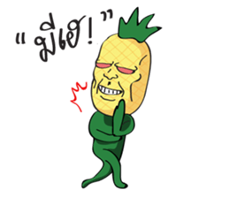 Pineapple Human sticker #15153492