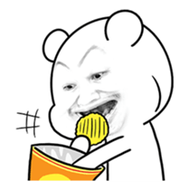 White Bear Animated 2.5 sticker #15153668