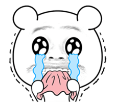 White Bear Animated 2.5 sticker #15153686