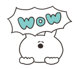 Rabbit of the thick character sticker #15153844