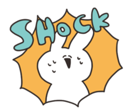 Rabbit of the thick character sticker #15153846