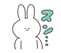 Rabbit of the thick character sticker #15153852