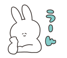 Rabbit of the thick character sticker #15153855