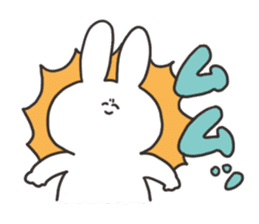 Rabbit of the thick character sticker #15153856