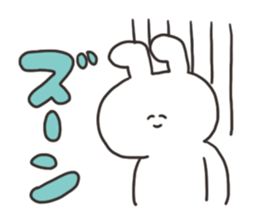 Rabbit of the thick character sticker #15153859