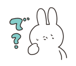 Rabbit of the thick character sticker #15153867