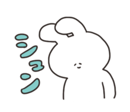 Rabbit of the thick character sticker #15153868